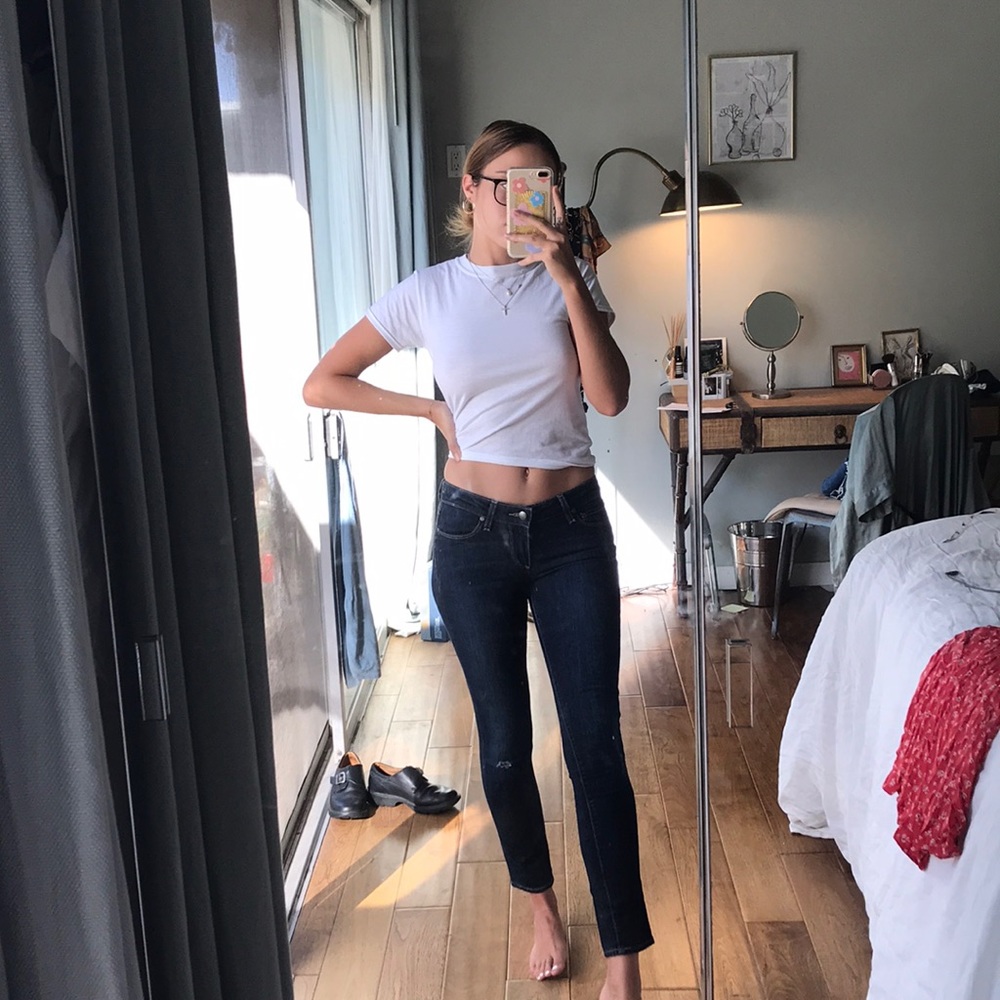 Skinny crop Paige denim